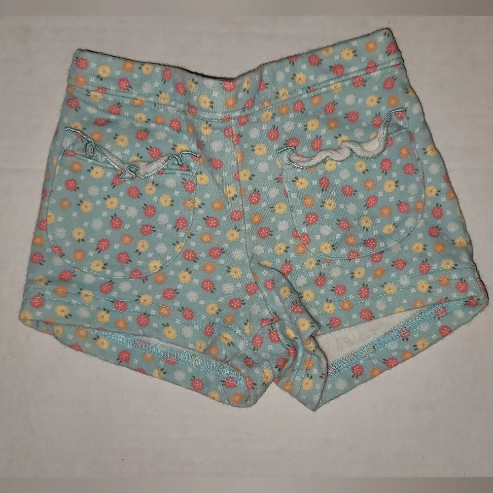Gymboree Cotton Floral Patterned Shorts 3 6 Months Pockets